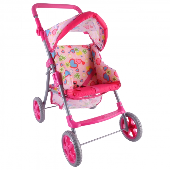 Woopie Koninklijke Kinderwagen met Gekleurde Hartjes