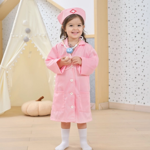 Authentiek roze jasje met zak