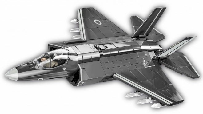 Model van de gevechtsvliegtuig F-35B Lightning II van blokken