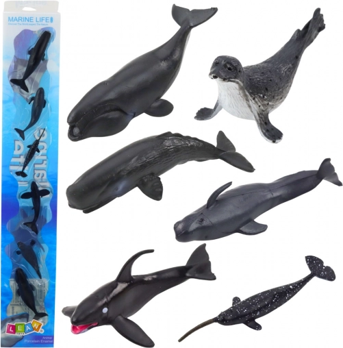 Set van figuren van zeezoogdieren