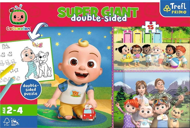 Puzzel Obr Tiny 15 stukjes - Cocomelon Vrolijke dag met vrienden