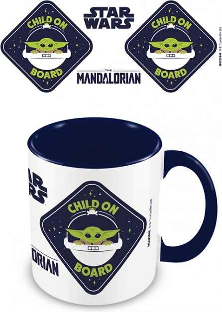 Kleurrijke mok MANDALORIAN ‘kind aan boord’ 315 ml
