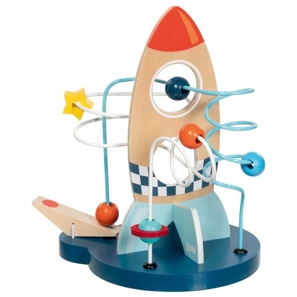 Lelin Toys houten kralenlabyrint