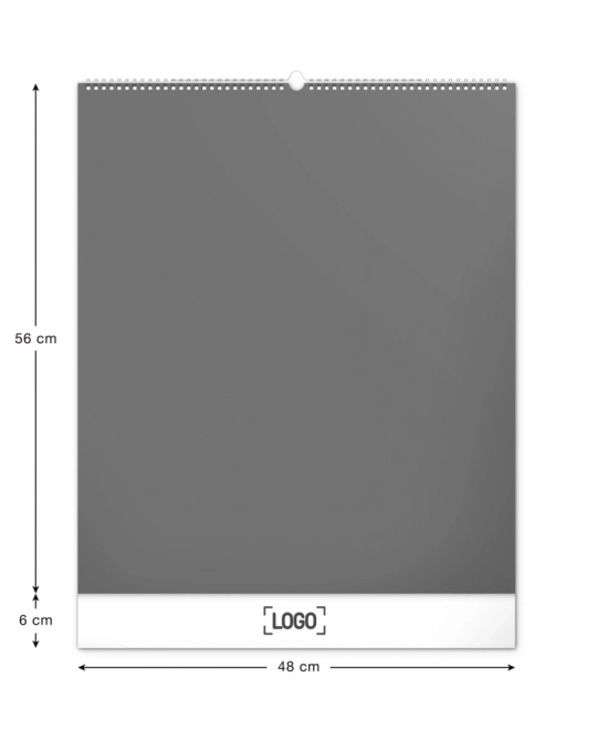 NOTIQUE Muurkalender Palet 2025, 48 x 56 cm
