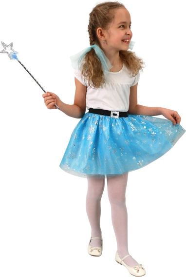 Kinder tutu-rok winterprinses met sneeuwvlokjes