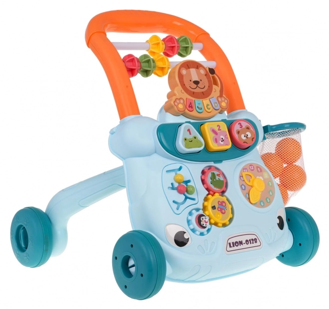 Multifunctionele looptrainer met accessoires blauw