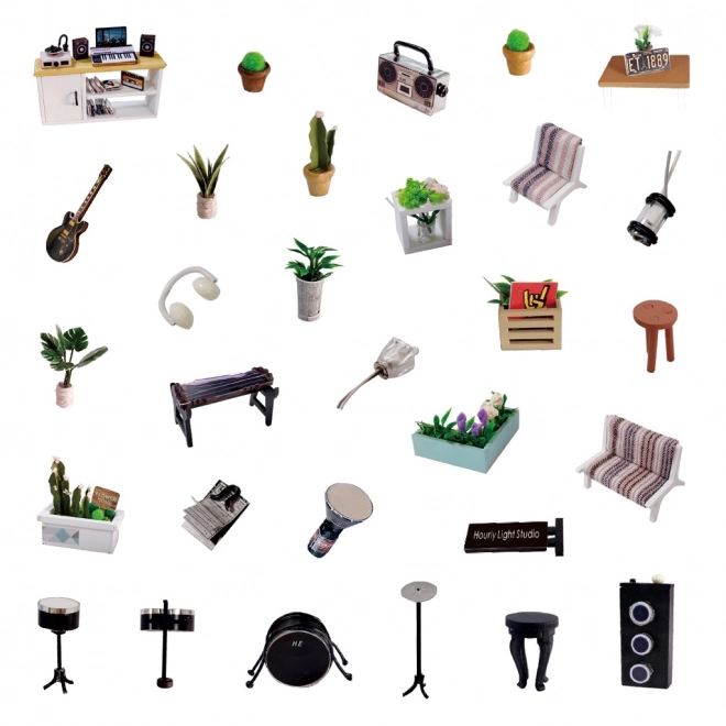 Negen miniatuurhuisjes Studio Houguang
