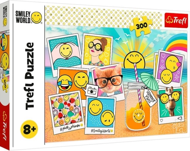 Puzzel 300 stukjes Smiley op vakantie