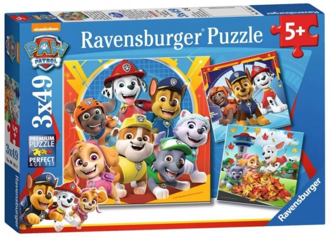 Ravensburger puzzel Paw Patrol 3x49 stukjes