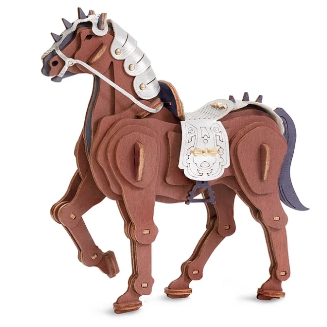 RoboTime Houten Puzzel Strijdpaard
