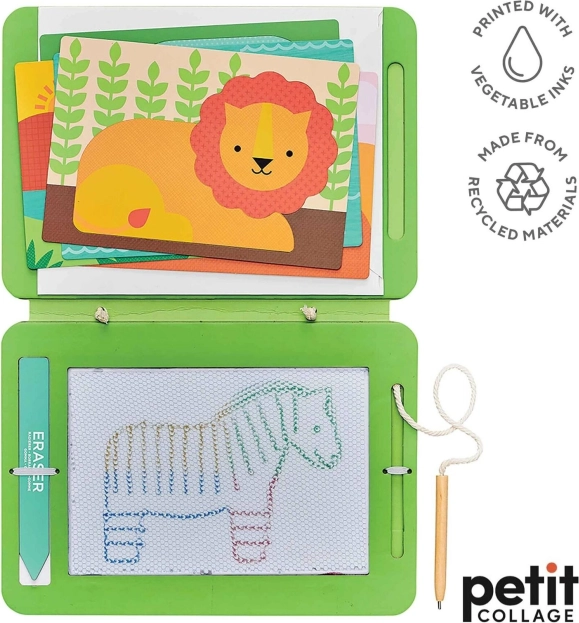 Petit Collage Magnetisch Tekenbord Wilde Dieren