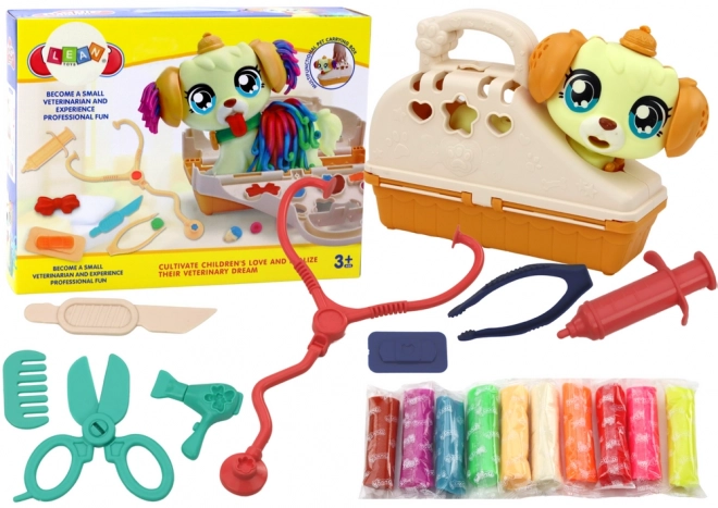 Ciastoline Creatieve set Hond in dierenarts vervoerder