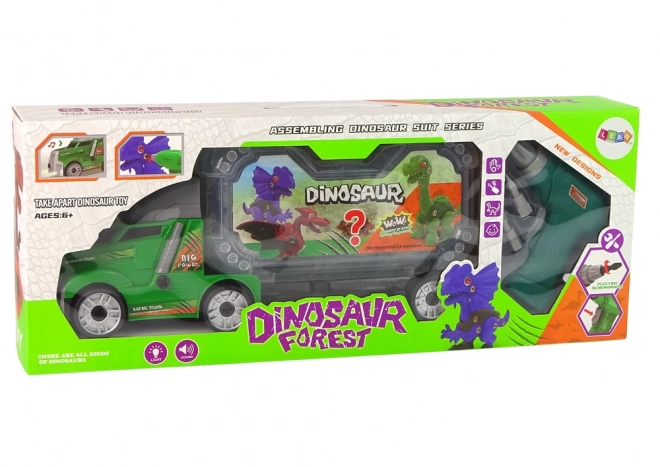 Koplamp met dinosaurussen om te monteren met een boormachine