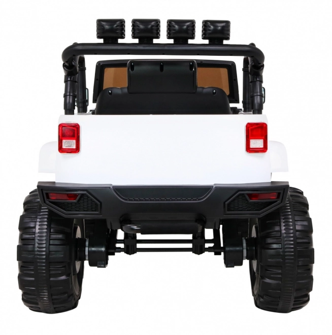Elektrische kinderauto All Terrain Jeep Wit
