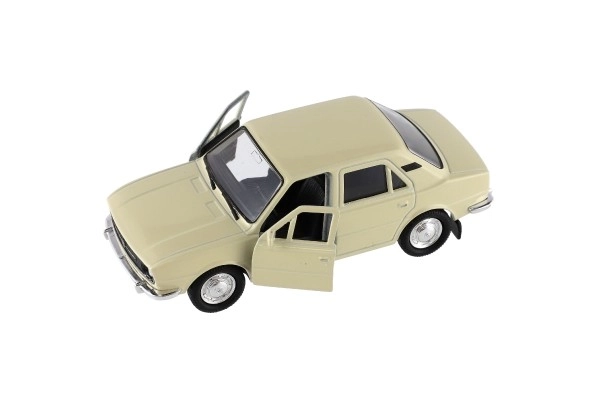 Auto Welly Škoda 105L metaal/plastic 11cm 1:34-39 vrije loop 4 kleuren in doos 15x7x7cm