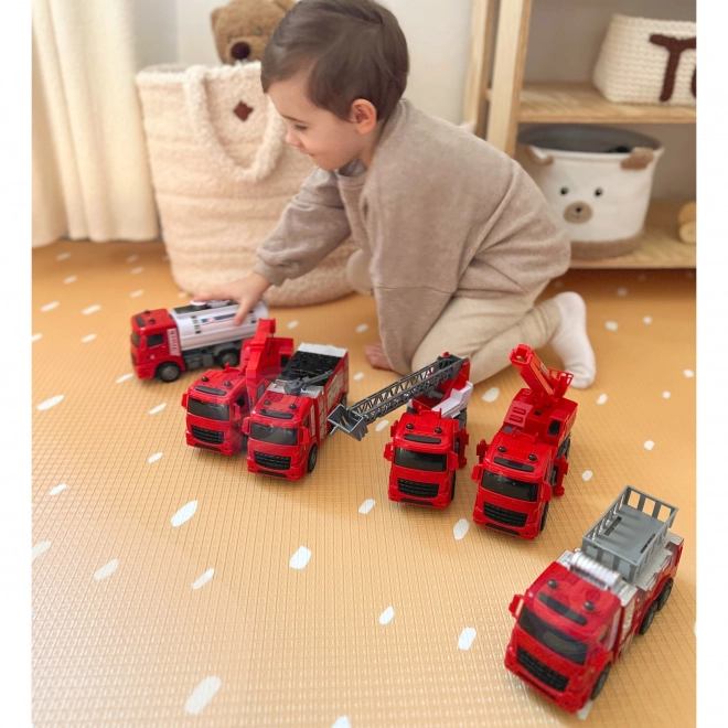Woopie set brandweerauto's 6-in-1