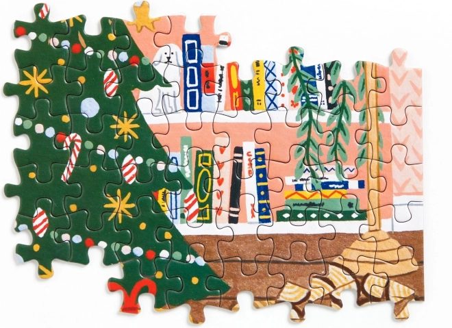 GALISON Puzzel Adventskalender Thuis voor Kerstmis 12x42 stukken