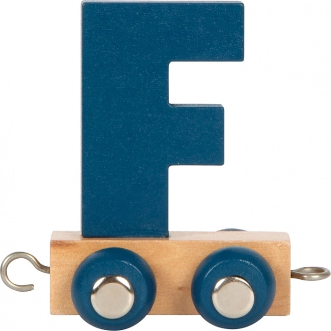 Pooltreintje alfabet met letter F