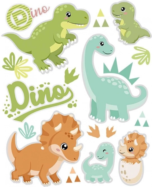 Strijkapplicaties dinosaurussen – klein vel