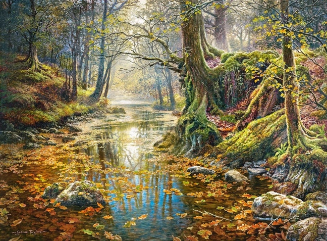 Puzzel Herfstbos van Herinneringen
