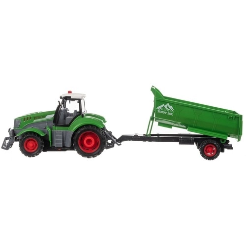 Op afstand bestuurbare tractor Kruzzel met aanhanger