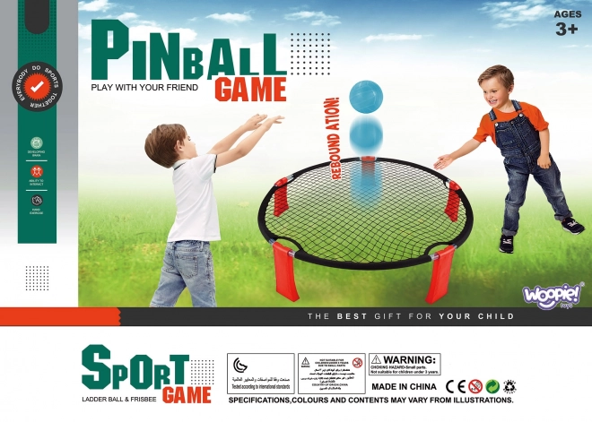 Smash Ball vaardigheidsspel met trampoline