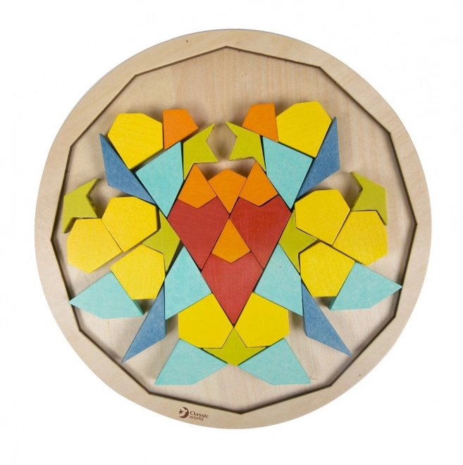 Montessori puzzel mandala - patronen, vormen en kleuren