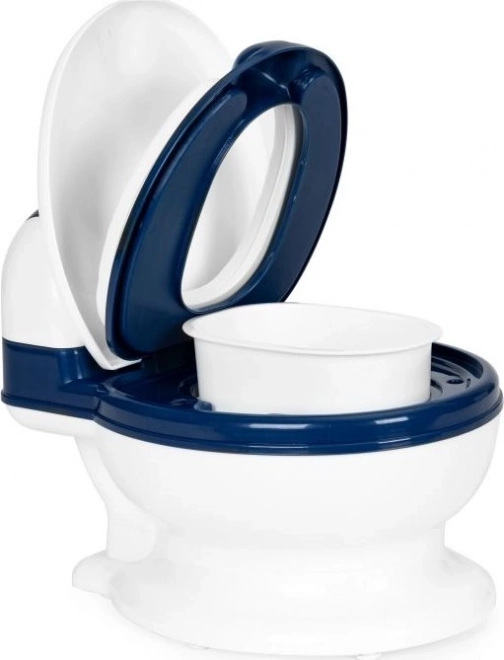 ECOTOYS Potje - Kinder toilet - wit, blauw