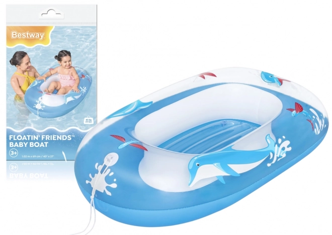 Ponton Blauwe Dolfijn 102x69 cm BESTWAY