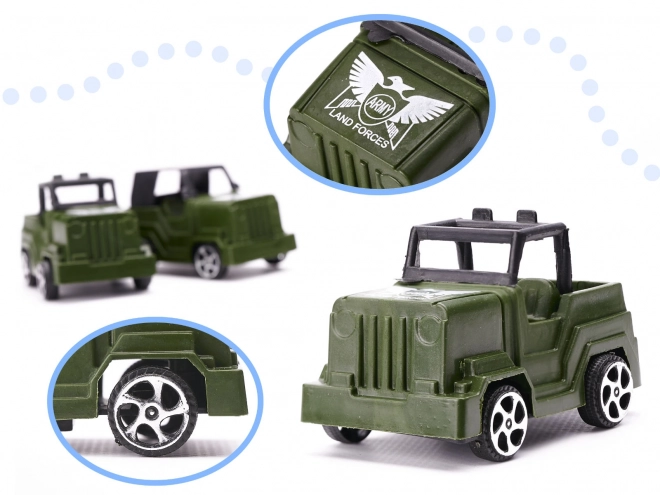 Set van plastic soldaatjes met accessoires - 307 stuks