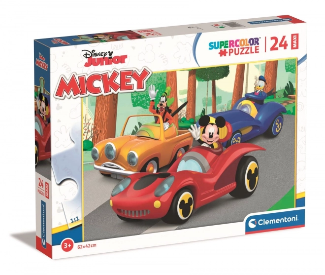 Clementoni puzzel Mickey op uitstap maxi 24 stukken