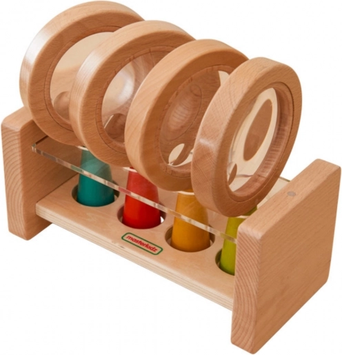 Houten loep met standaard