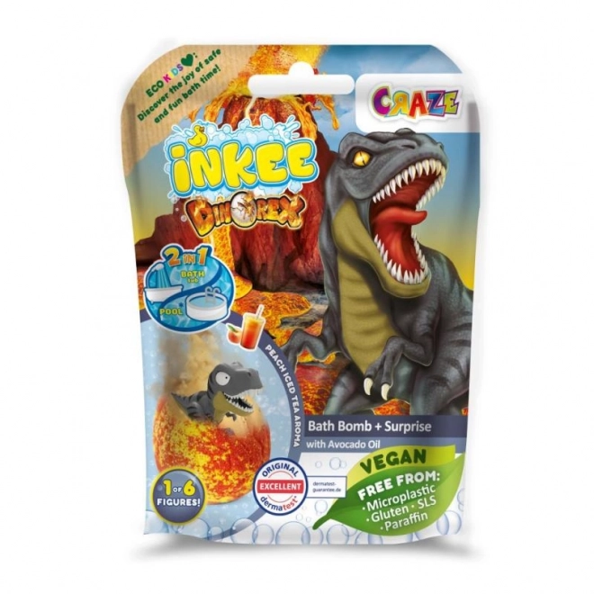 Bruisende badbom met verrassing Dinosaurus