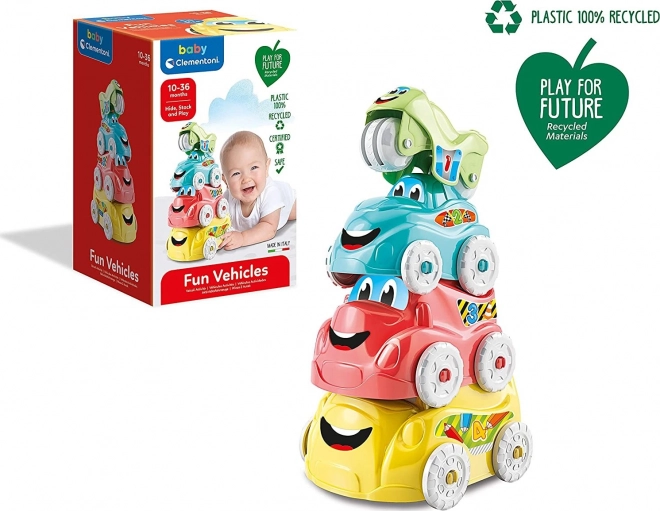 CLEMENTONI BABY Stapelgrappige Voertuigen (Play For Future)
