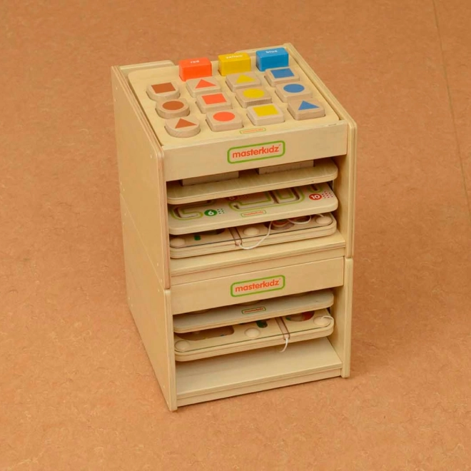 Houten kastje voor borden Masterkidz