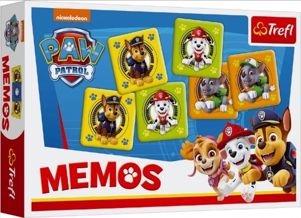Pexeso papieren Paw Patrol/Tlapková patrouille gezelschapsspel 30 stuks in doos 21x14x4cm