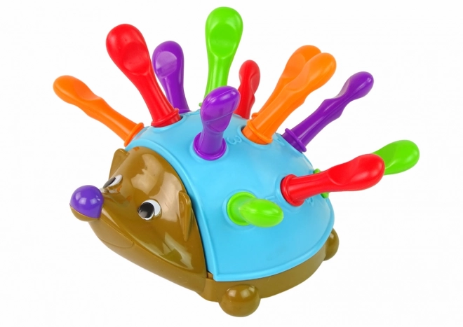 Egel Puzzle Blauwe gekleurde stekels