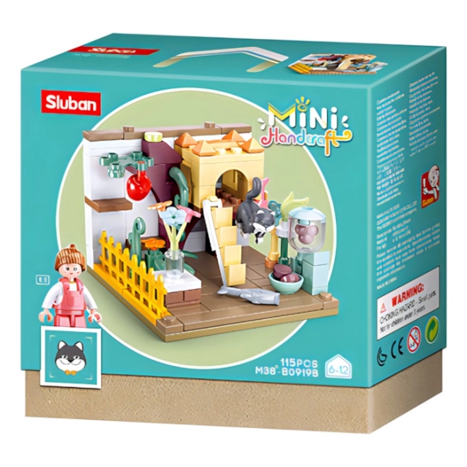 Sluban Mini Handcraft M38-B0919B Huisje voor kat