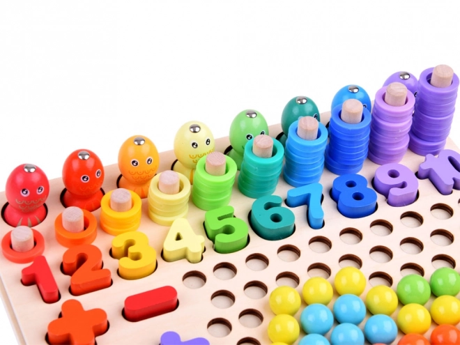 Houten educatieve bouwpakket Wiskunde