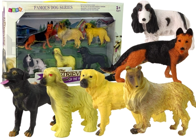 Set van 6 hondenfiguren Famous Dog of the World