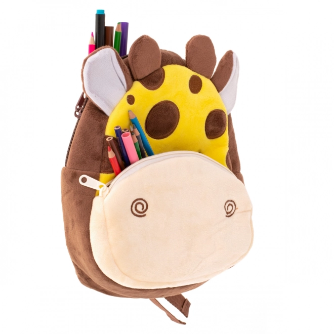 Kinder pluchen rugzak - giraffe