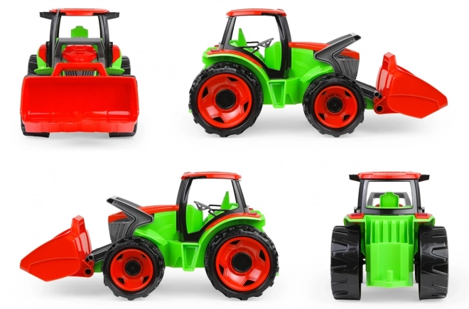Tractor met laadschop Giga Trucks met aanhanger plastic 62cm
