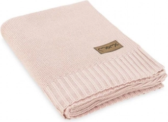 Gebreide babydeken MoMi HUG roze