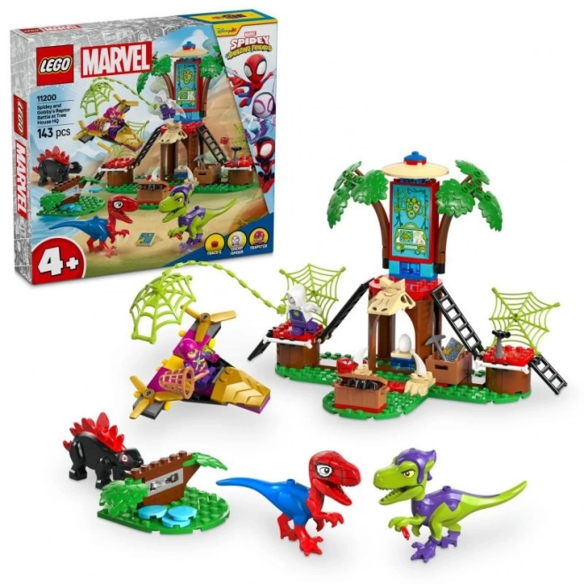De strijd van Spidey en Gobby bij de boomhut