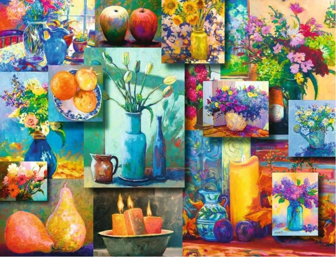 Ravensburger puzzel Stilleven met schoonheid 2000 stukjes