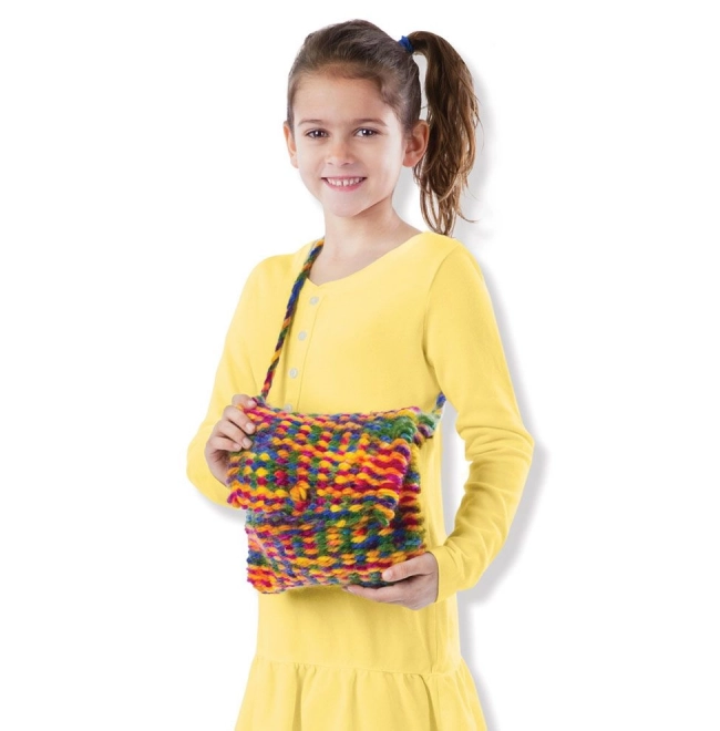Houten weefgetouw voor kinderen