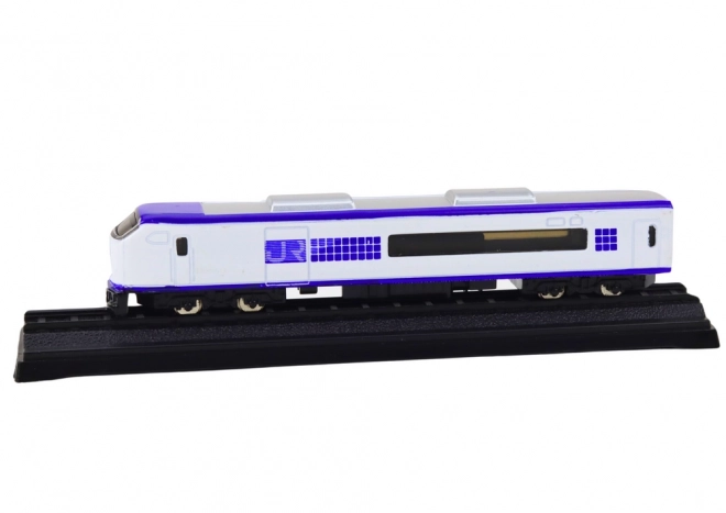 Verzamelmodel van een treinwagon 1:48 metaal wit-blauw