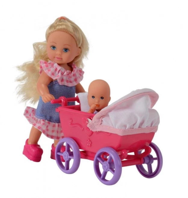 Panenka Evička pop wandel, met kinderwagen, 2 soorten