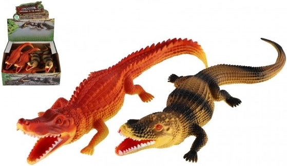 Plastic krokodil 28 cm