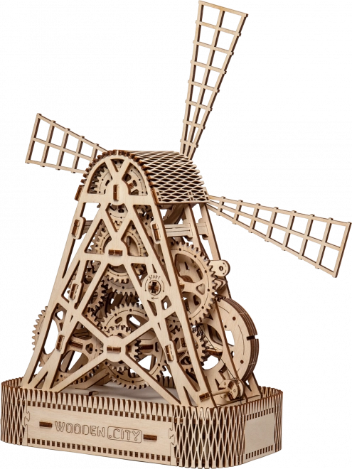 WOODEN CITY 3D puzzel Molen 222 delen